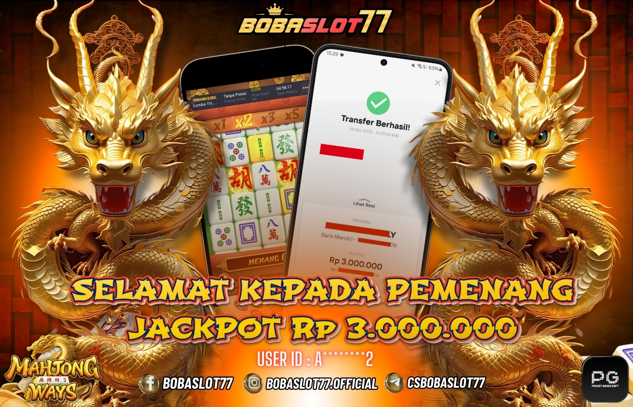 Selamat kepada id : A*********2 Wede Rp 3.000.000 di Game MAHJONG WAYS 